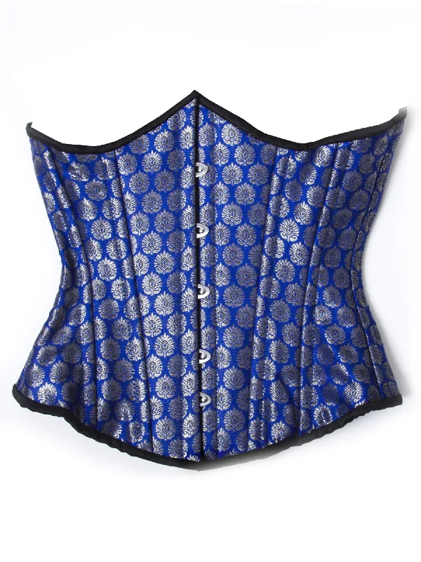 Blue Patterned Corset S