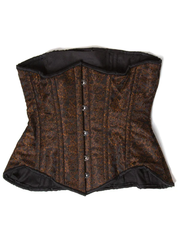 Orange and Black Corset S