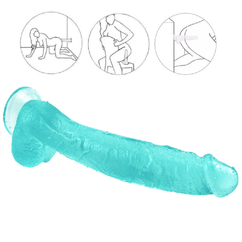 10 inch crooked mouth green dildo