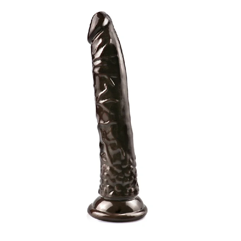 8 Inch small straight coffee dildo