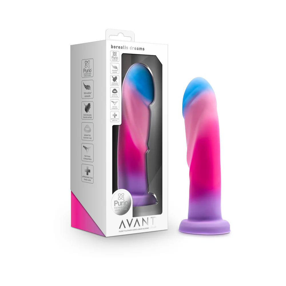 Avant Borealis Dreams Silicone Dildo - Cotton Candy