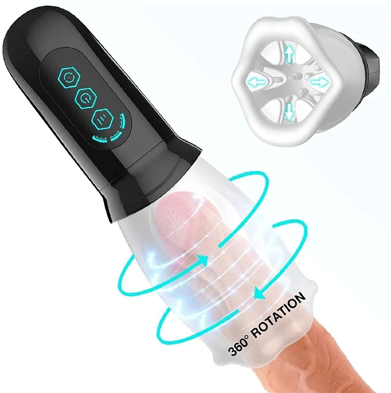 Bare Sleeve 4-Frequncy Rotation 3 Speeds Oral Sex Masturbation Cup