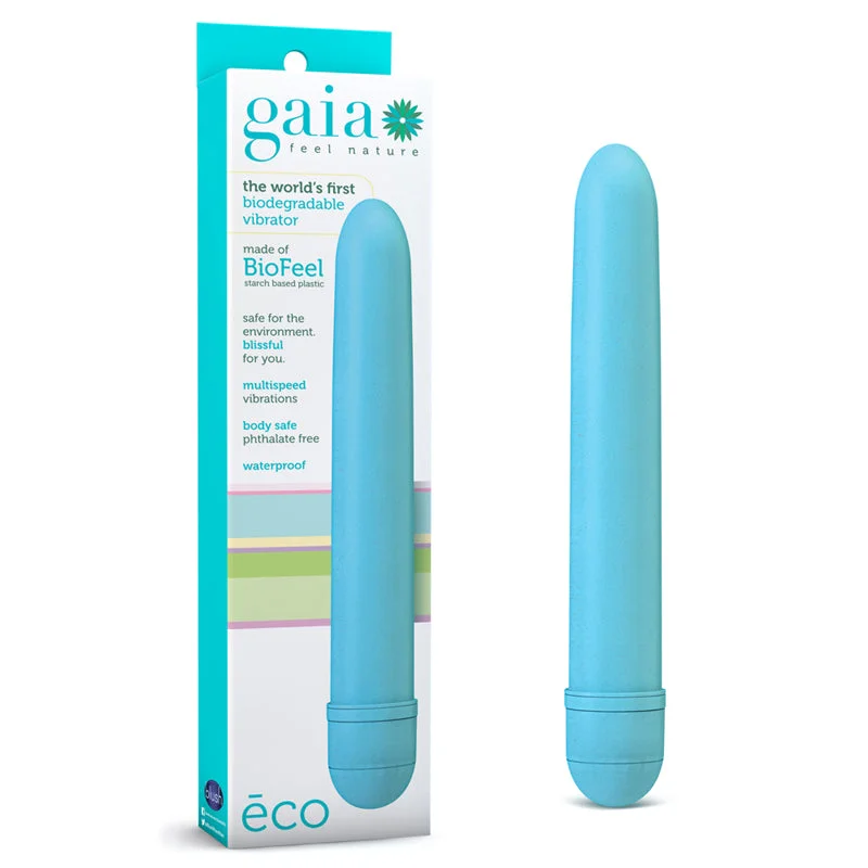 Blush Gaia Eco Slimline Vibrator Aqua