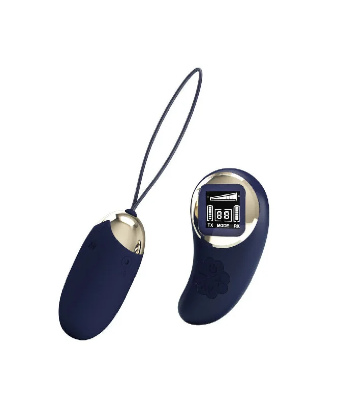 Mina Vibrating Remote Control Egg - Blue