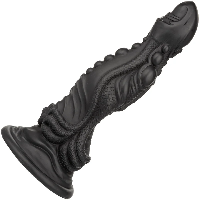 Monster Dong The Colossus 9.75" Silicone Suction Cup Fantasy Dildo By CalExotics - Black