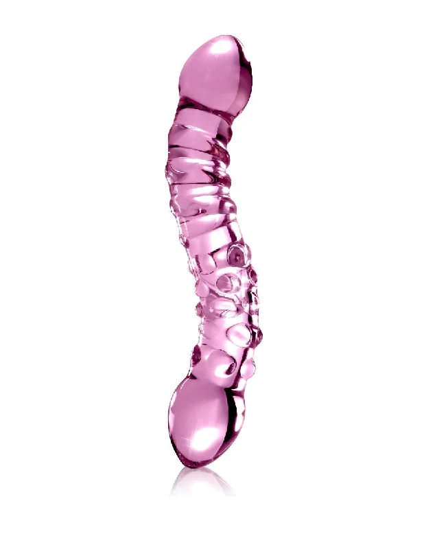 Pipedream Icicles No. 55 Pink Glass Double Dildo