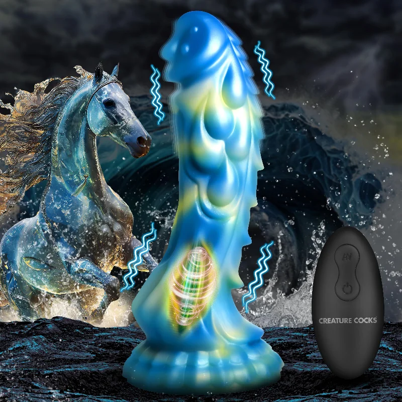 Sea Stallion Vibrating Silicone Dildo with Remote