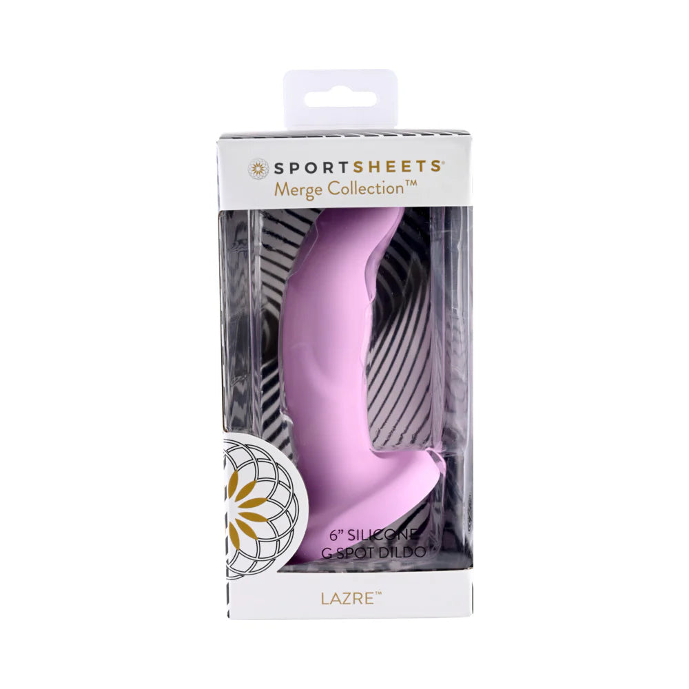 Sportsheets Merge Collection Lazre 6 in. Silicone G-Spot Dildo with Suction Cup