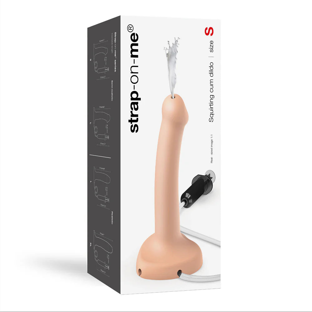 Strap-On-Me Squirting Cum Semi-Realistic Silicone Dildo