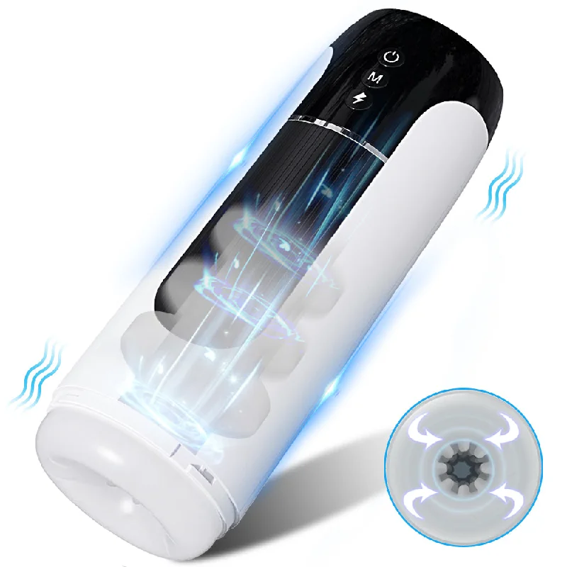 Waterproof Automatic Male Telescopic Vibration Masturbation Cup Simulation Blowjob