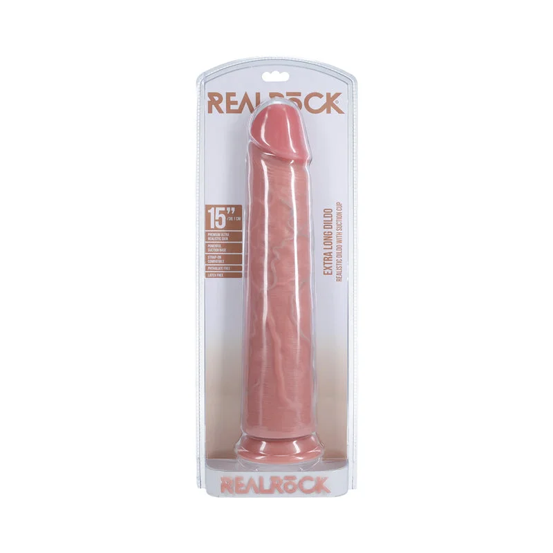 RealRock Extra Long 15 in. Dildo Beige